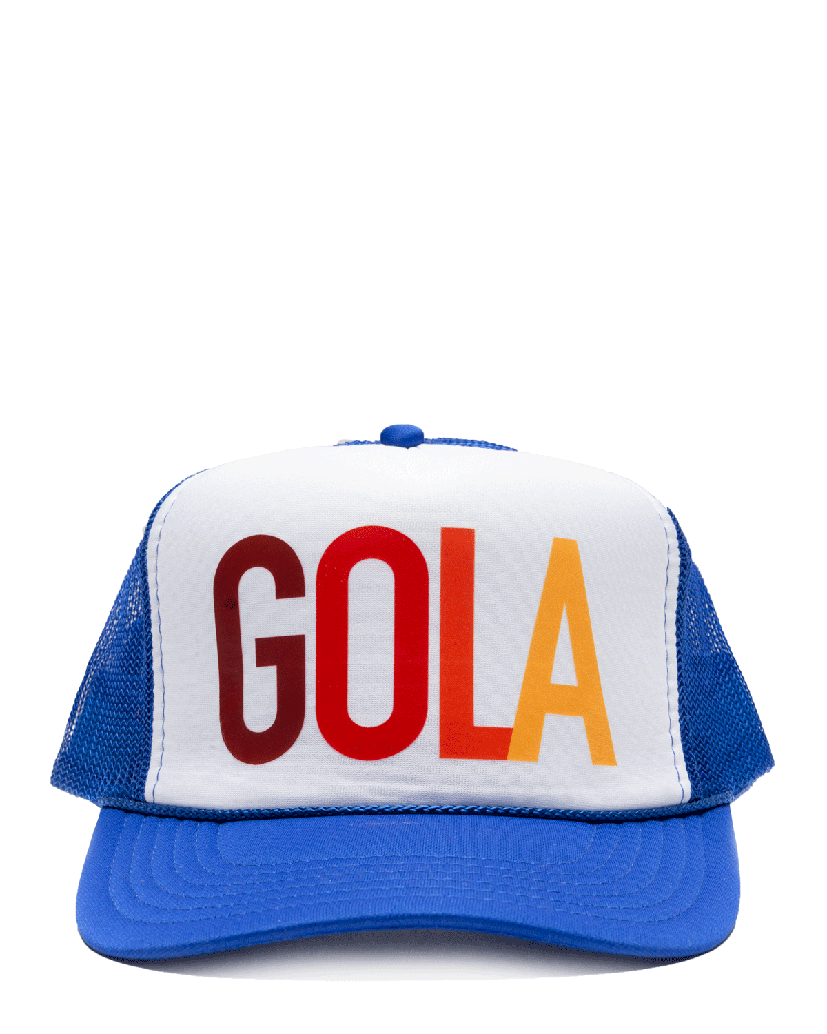 White and Blue GOLA Hat