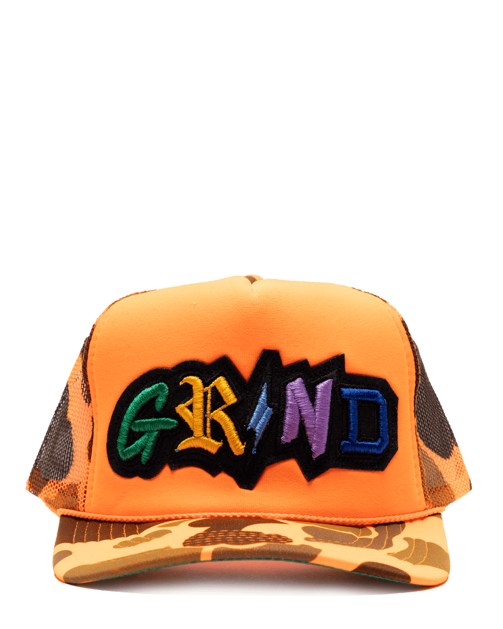 Orange Camo GRIND Hat
