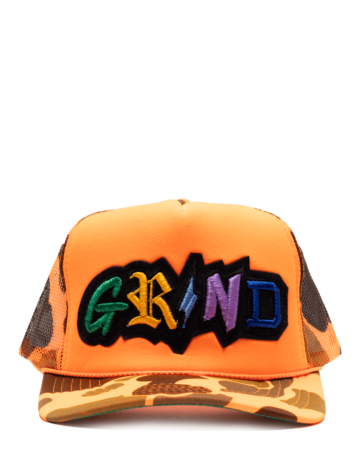 Orange Camo GRIND Hat